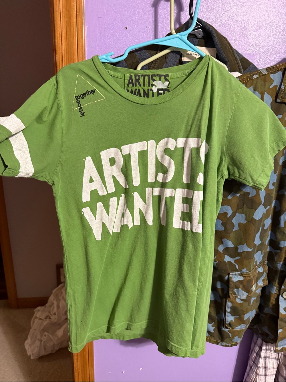 FREECITY school green symphonic color artists wanted limited edition tee size S